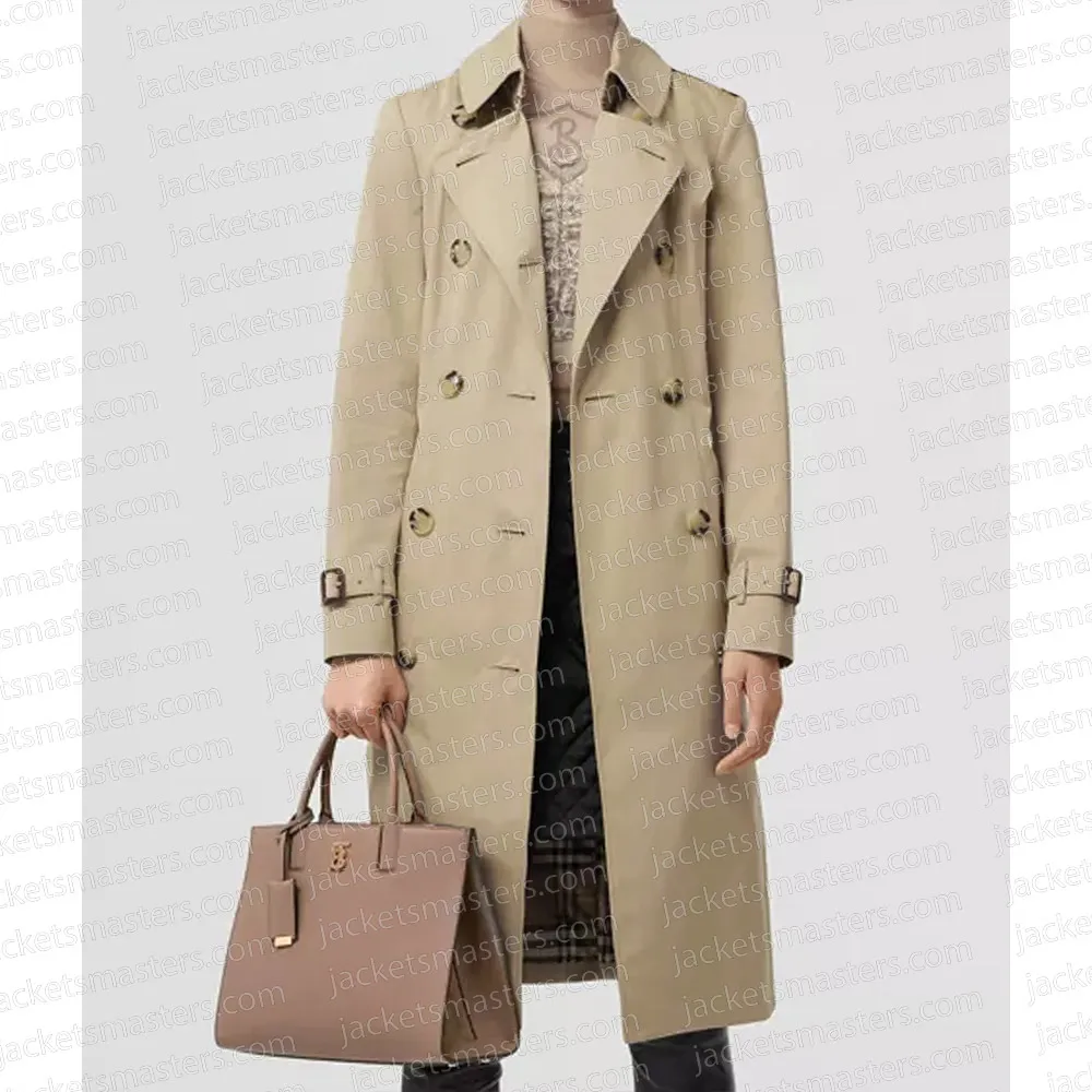 Elizabeth Banks Call Jane Beige Cotton Trench Coat