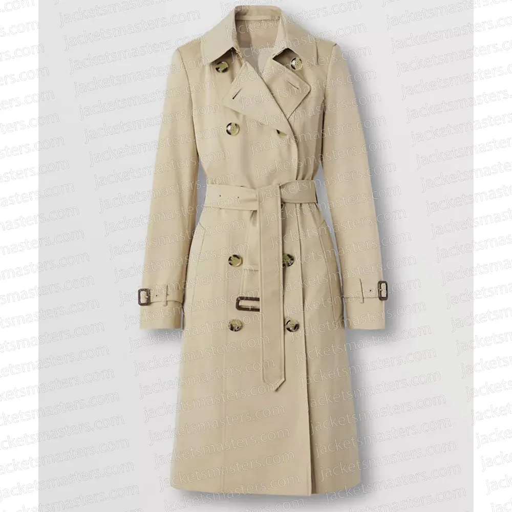 Elizabeth Banks Call Jane Beige Cotton Trench Coat