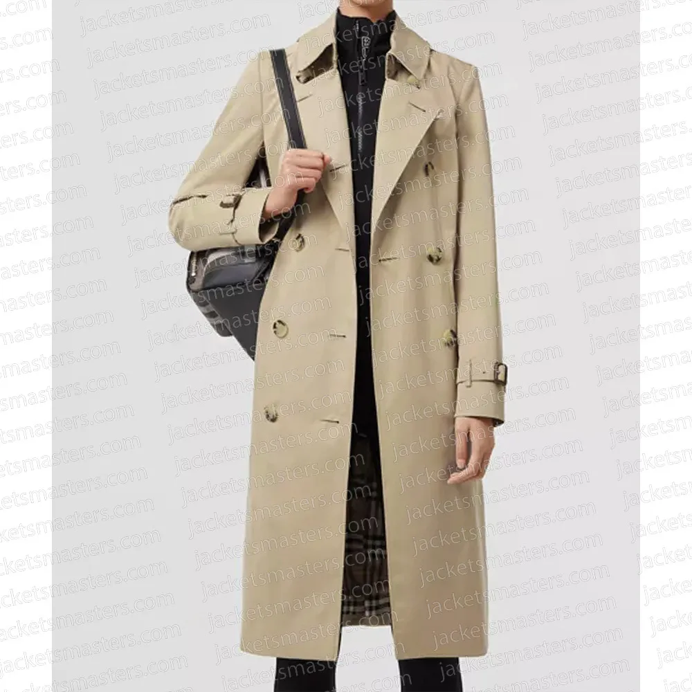 Elizabeth Banks Call Jane Beige Cotton Trench Coat