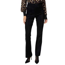 Esqualo Black Twill Flair Trousers - W2217701