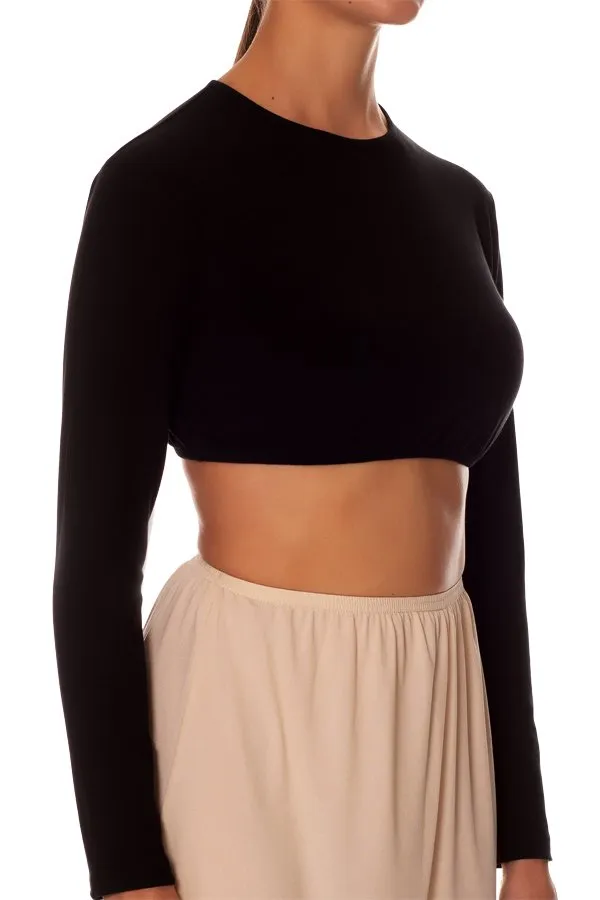 Gemsli Organic Cotton Long Sleeve Crop Shell Top