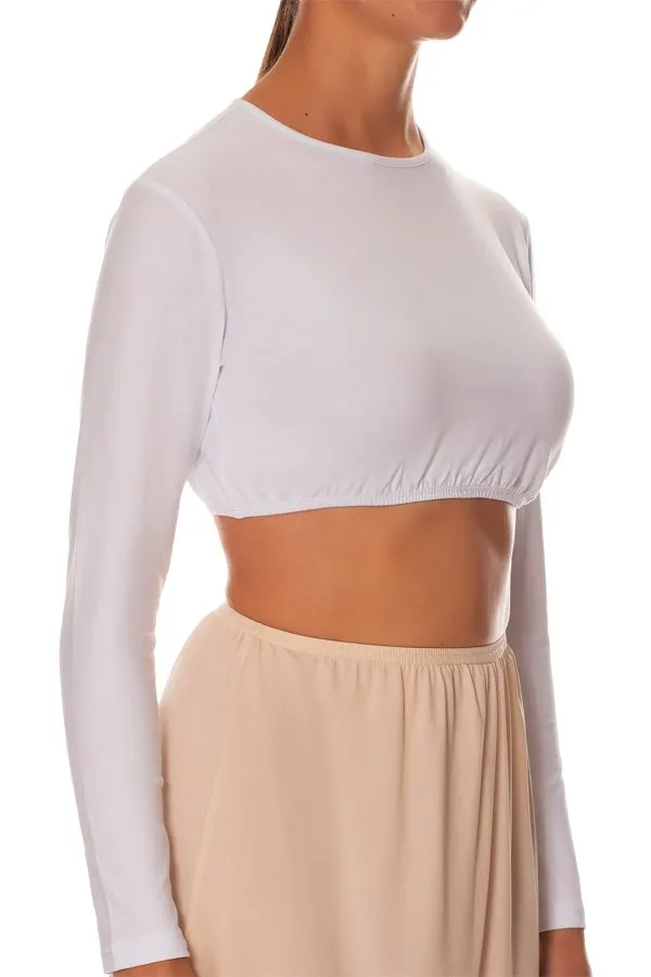 Gemsli Organic Cotton Long Sleeve Crop Shell Top