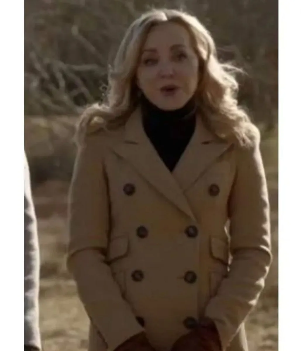 Geneva Carr Bull Double Breasted Camel Brown Coat