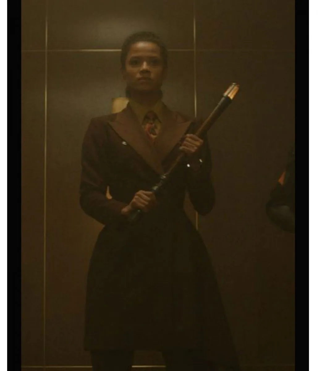 Gugu Mbatha Raw Loki Double Breasted Coat