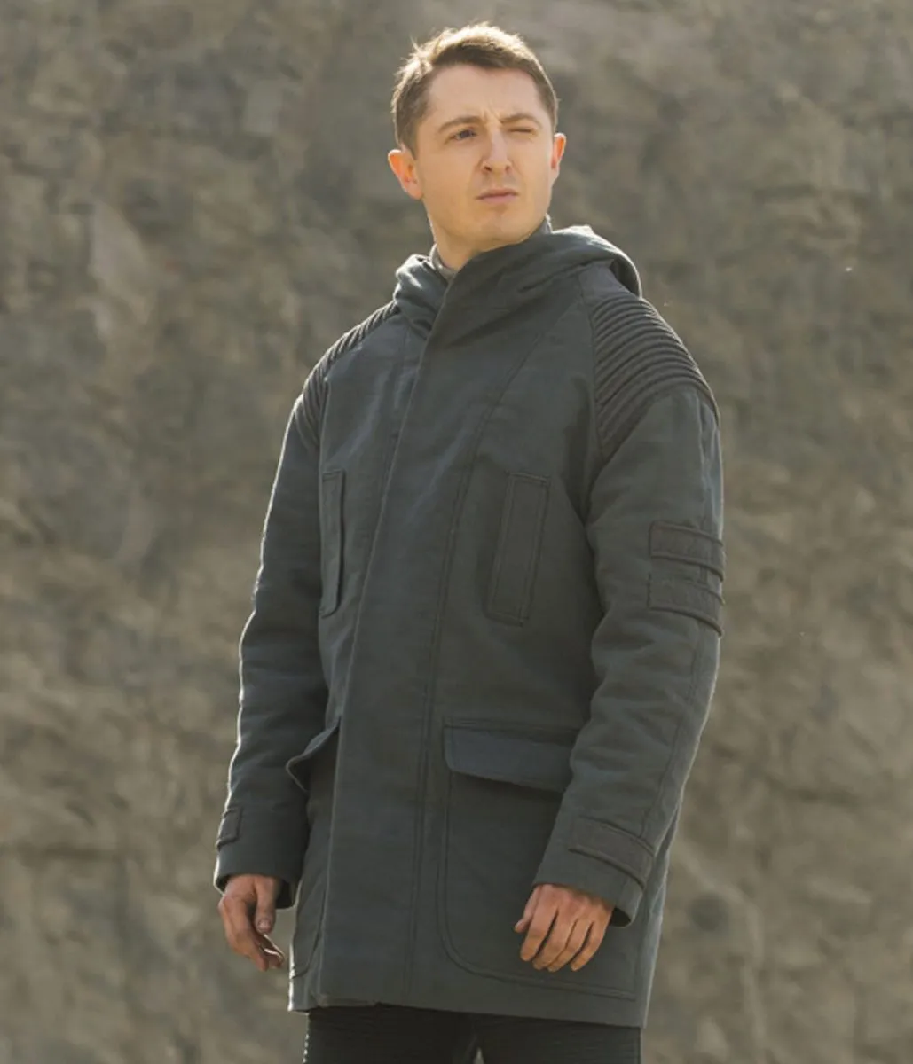 Halo Ryan Mcparland Grey Hooded Coat