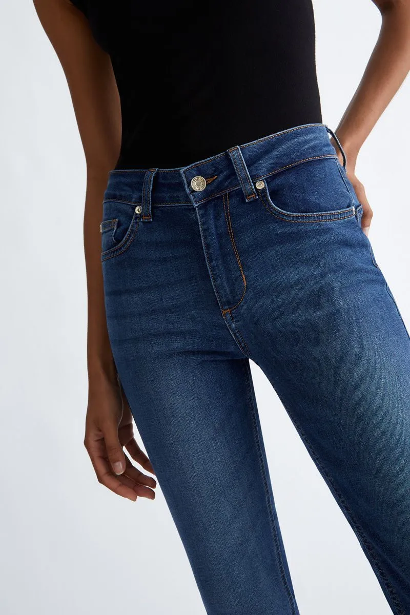 Jeans skinny bottom up donna Denim