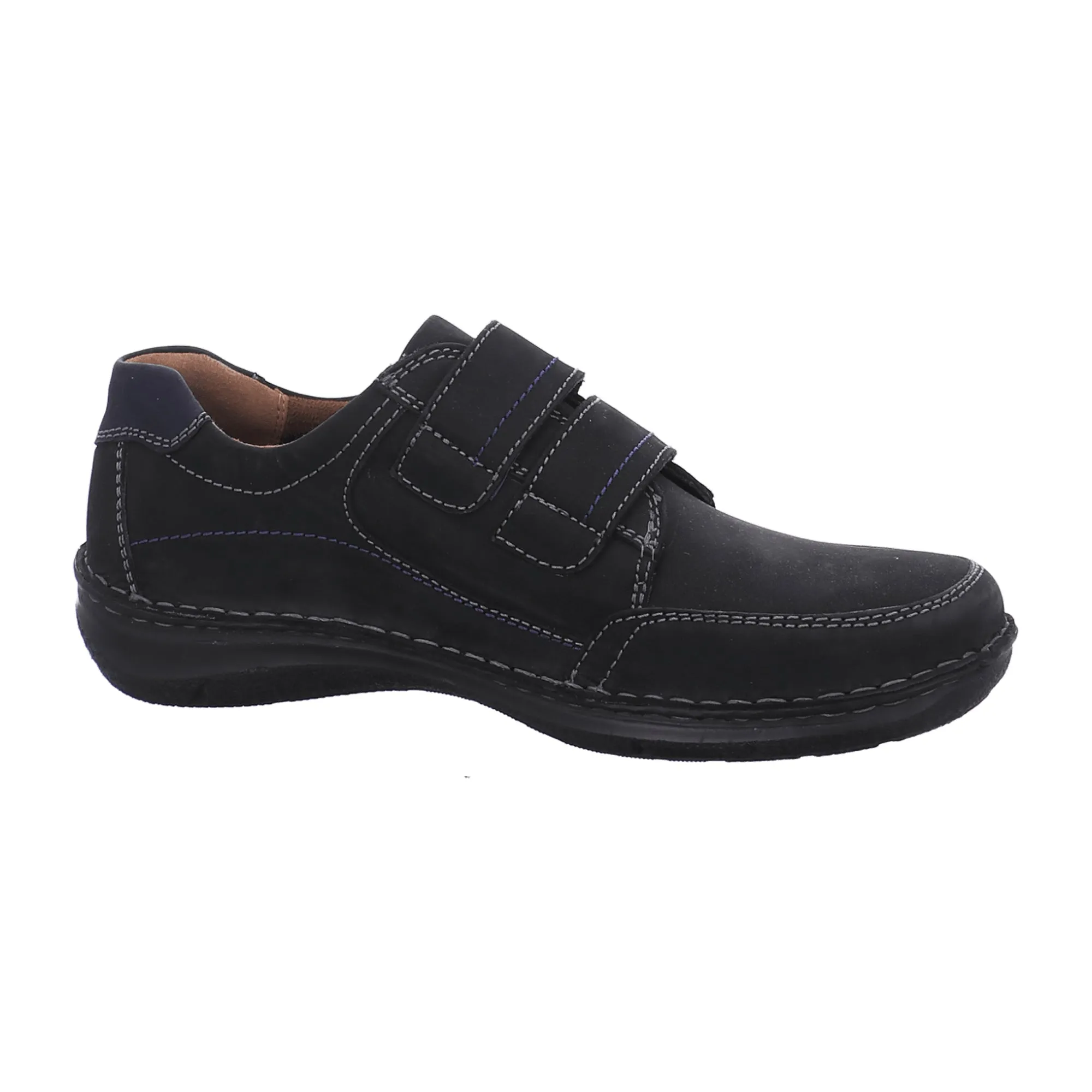 Josef Seibel Alfred 5 Shoes Black Velcro Extra-Wide 43705 for Men Black