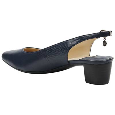 J.Renee Blandina Navy Kidskin Leather Heel