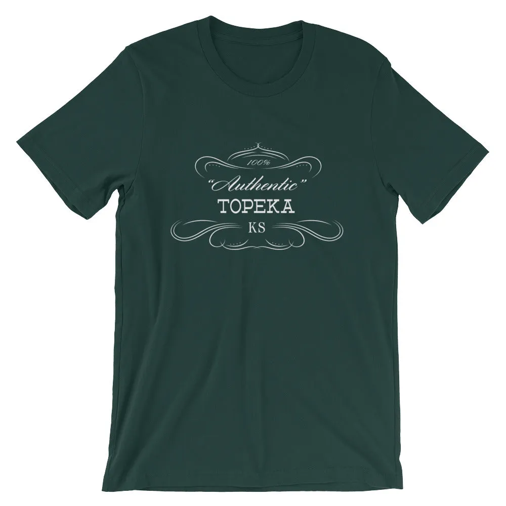 Kansas - Topeka KS - Short-Sleeve Unisex T-Shirt - Authentic