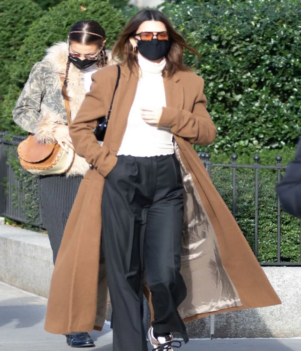 Kendall Jenner Street Wear Wool Coat