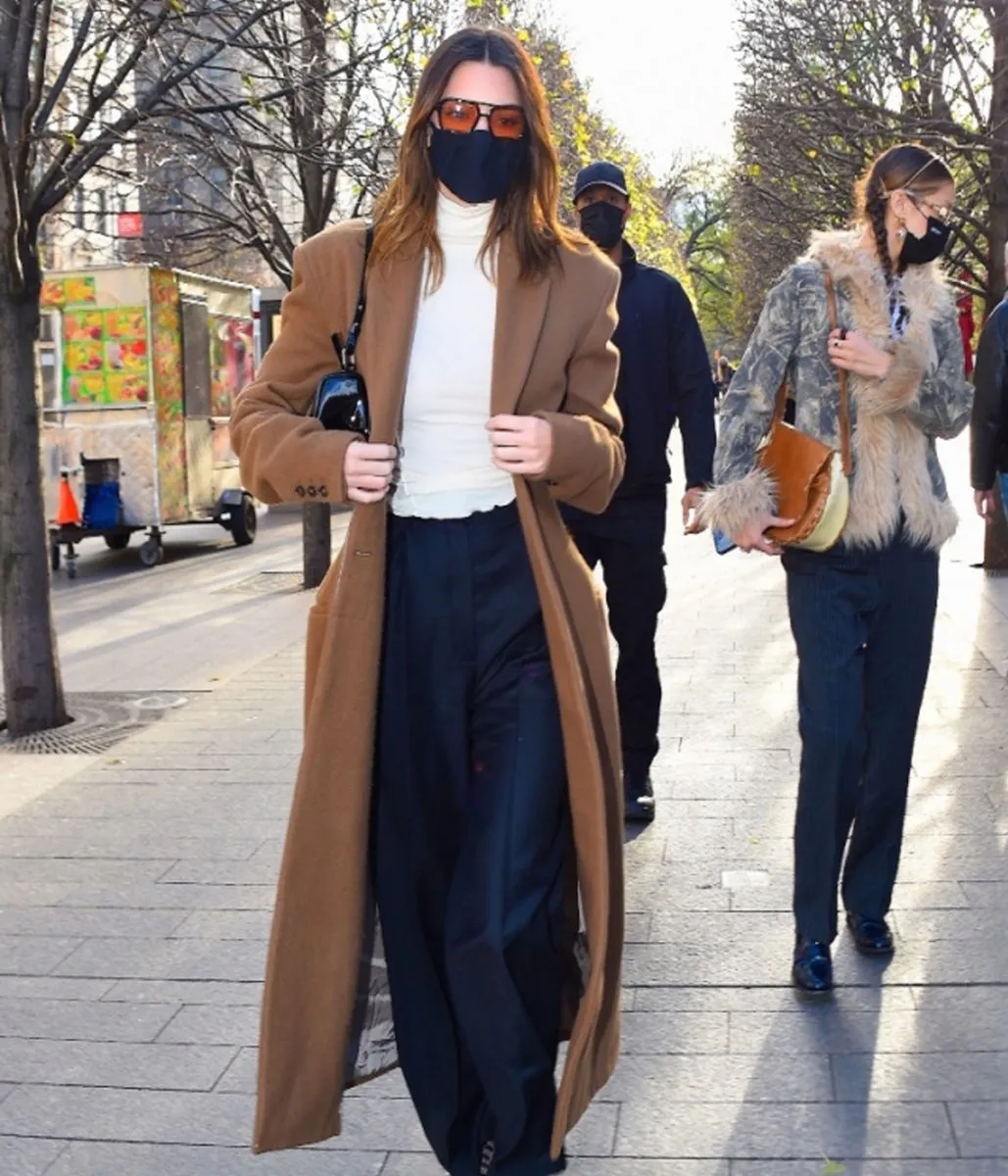 Kendall Jenner Street Wear Wool Coat