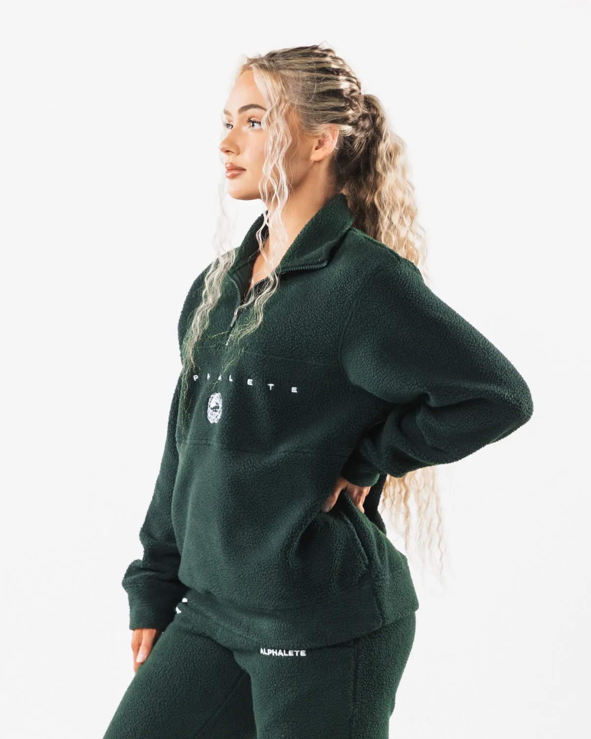 King Quarter Zip - Evergreen