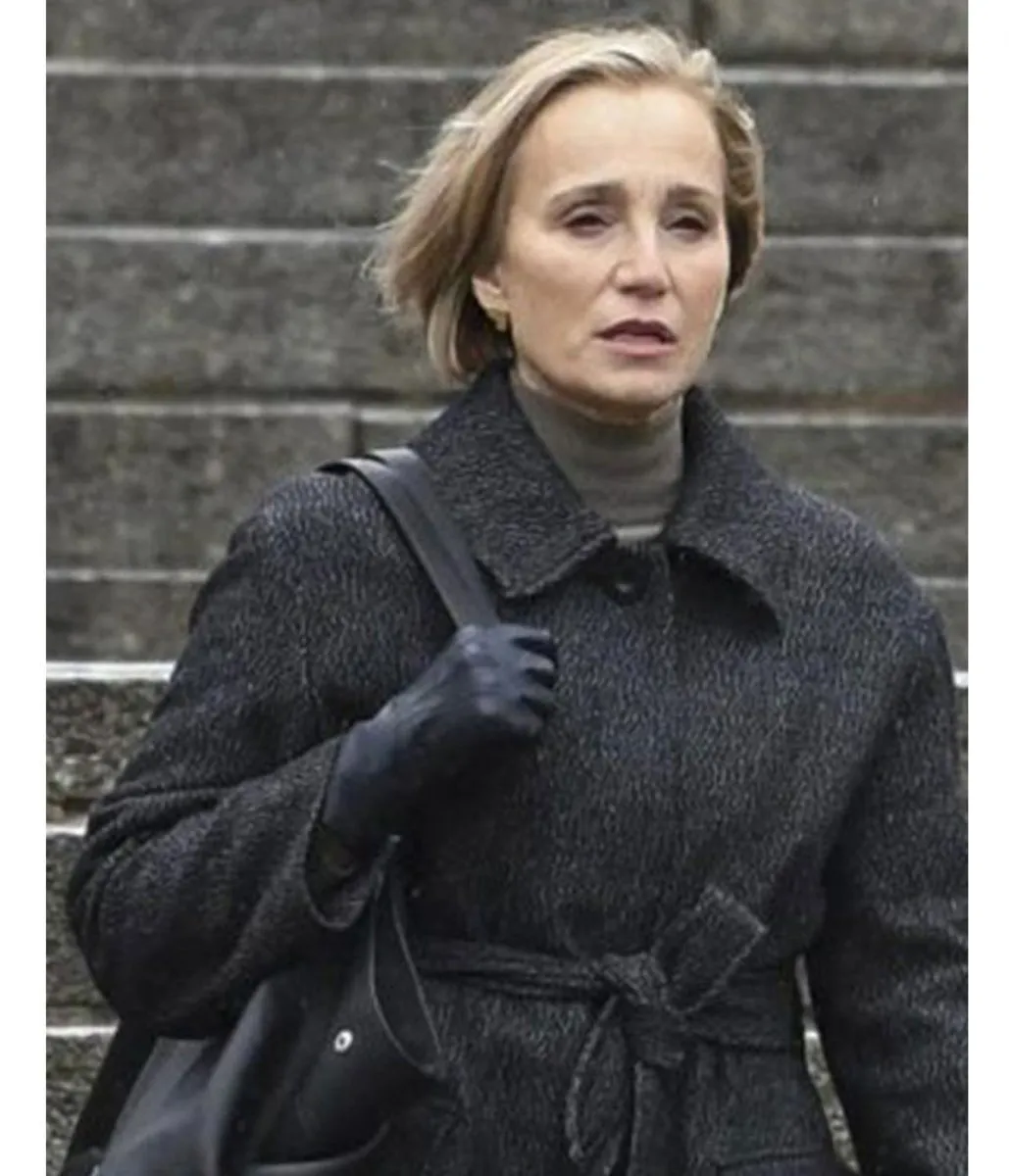 Kristin Scott Thomas Slow Horses Grey Coat