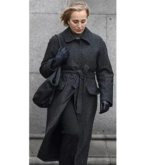 Kristin Scott Thomas Slow Horses Grey Coat