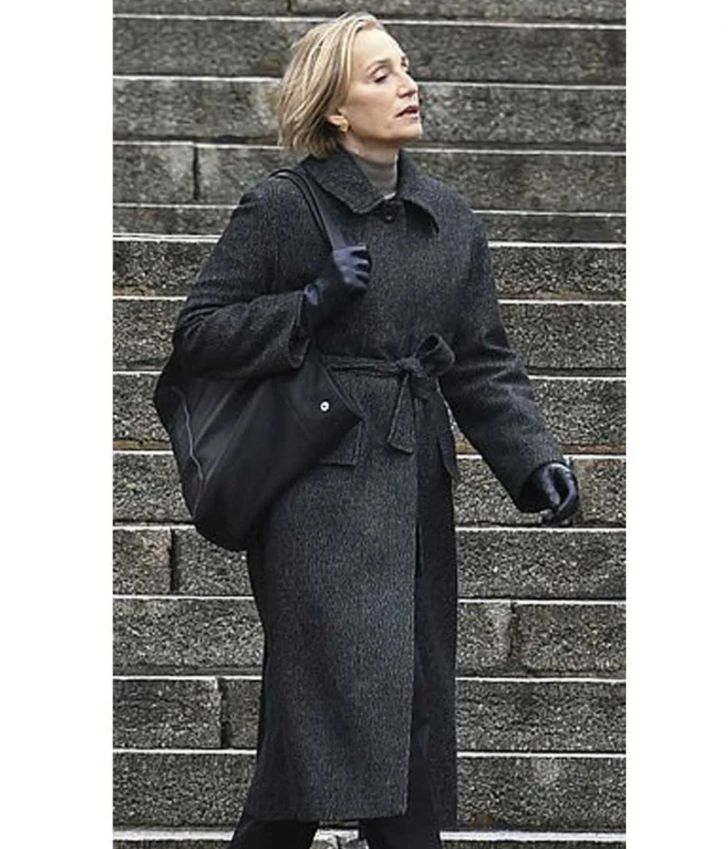 Kristin Scott Thomas Slow Horses Grey Coat