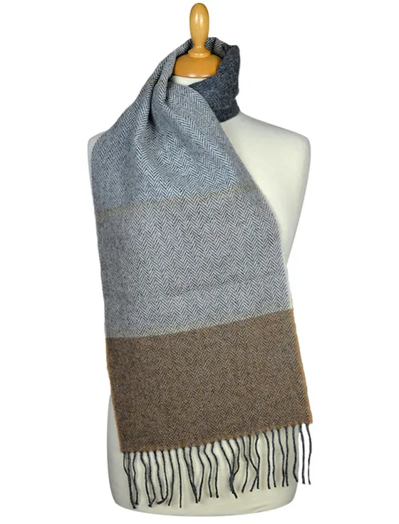 Lambswool Scarf - Classic Stripe