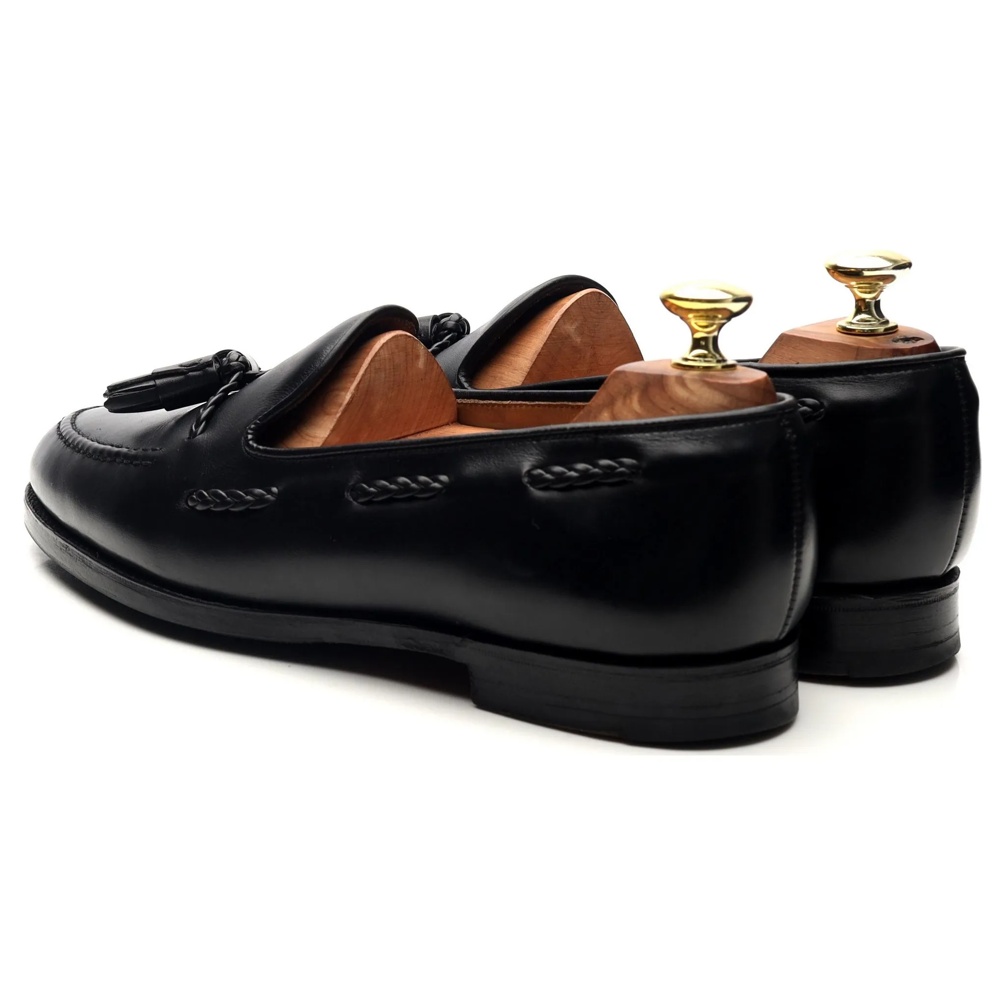 'Langham' Back Leather Tassel Loafers UK 7 EX