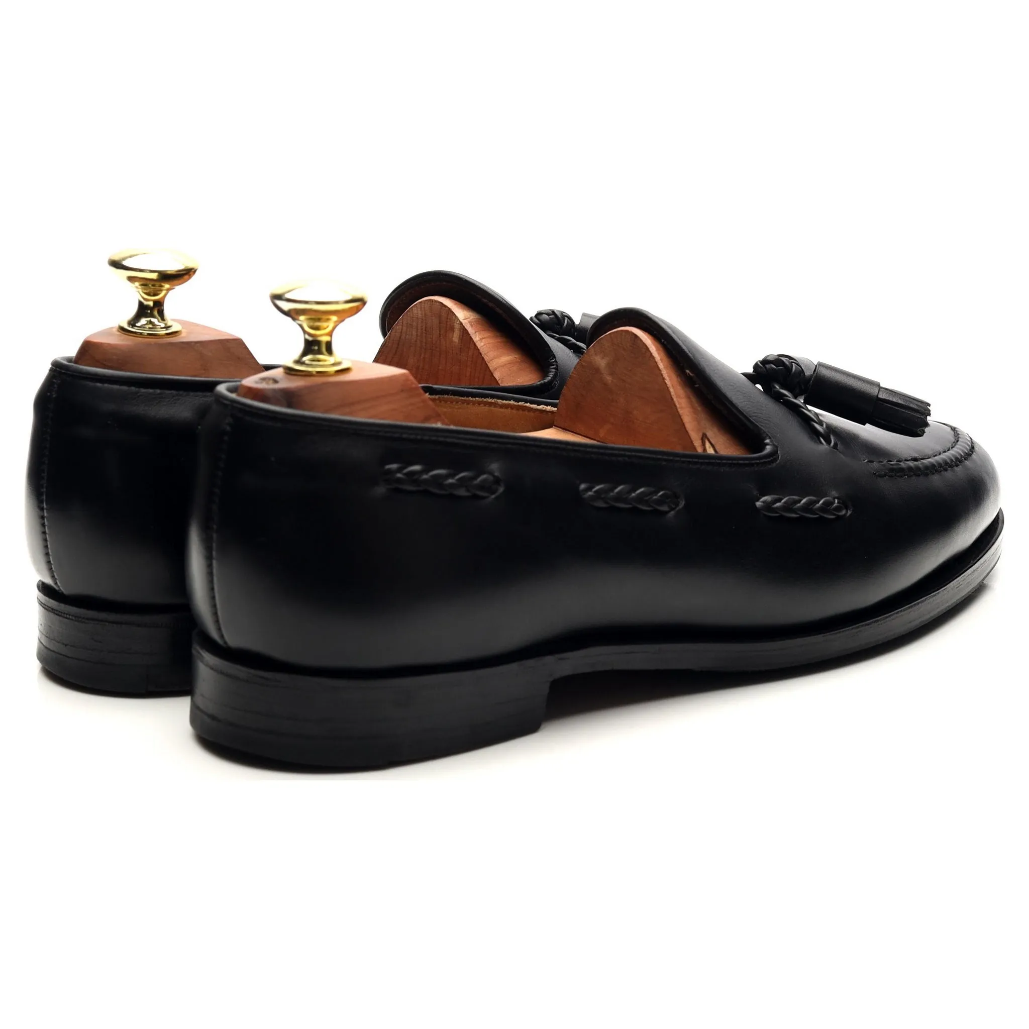 'Langham' Back Leather Tassel Loafers UK 7 EX