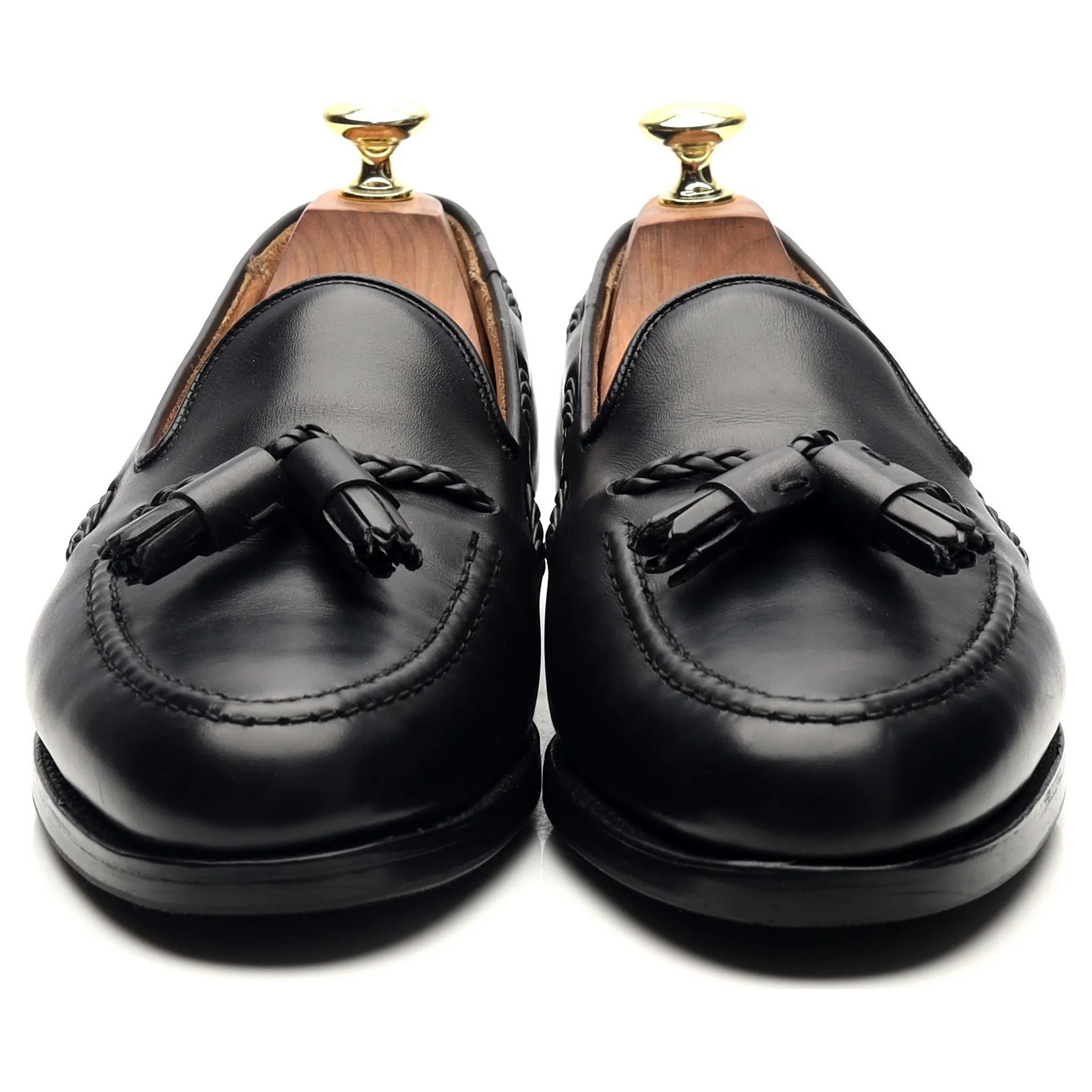 'Langham' Back Leather Tassel Loafers UK 7 EX