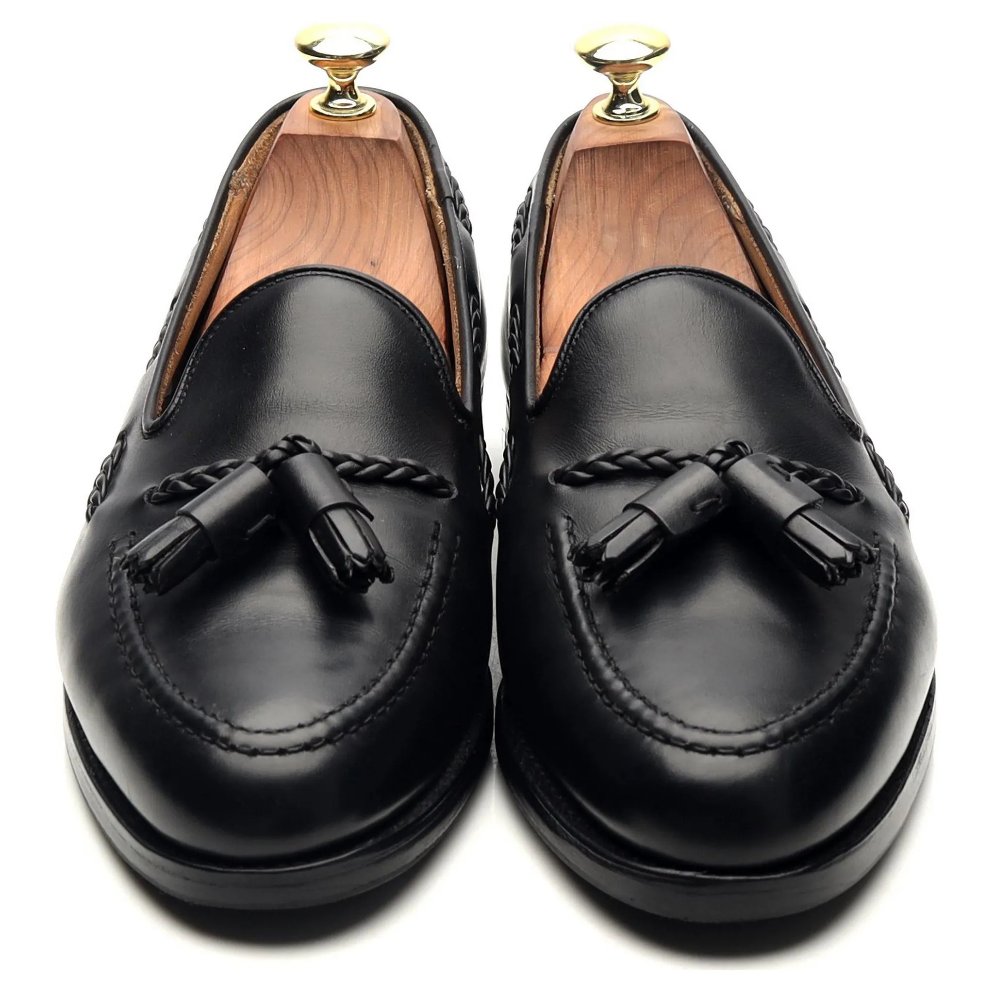 'Langham' Back Leather Tassel Loafers UK 7 EX