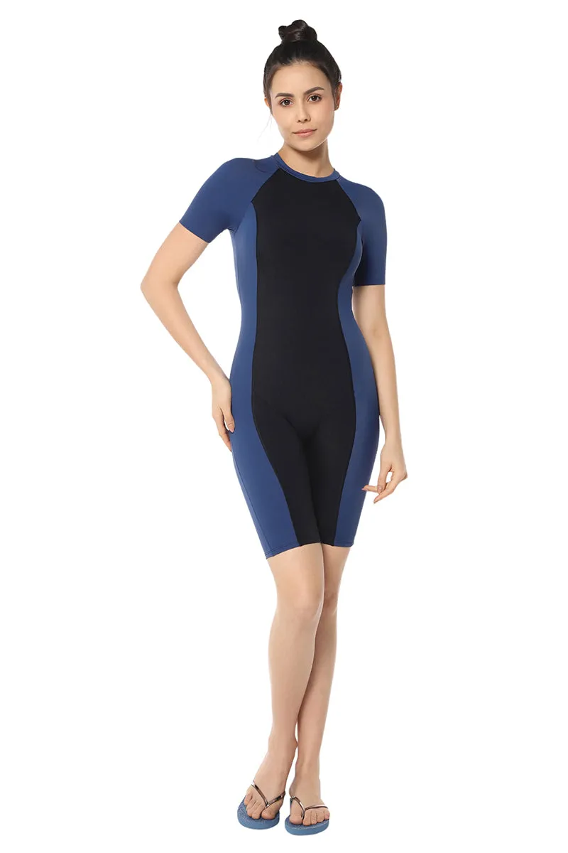 Leg Suit With Sleeves Swimwear