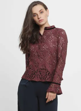 Lorena Lace Collar Shirt