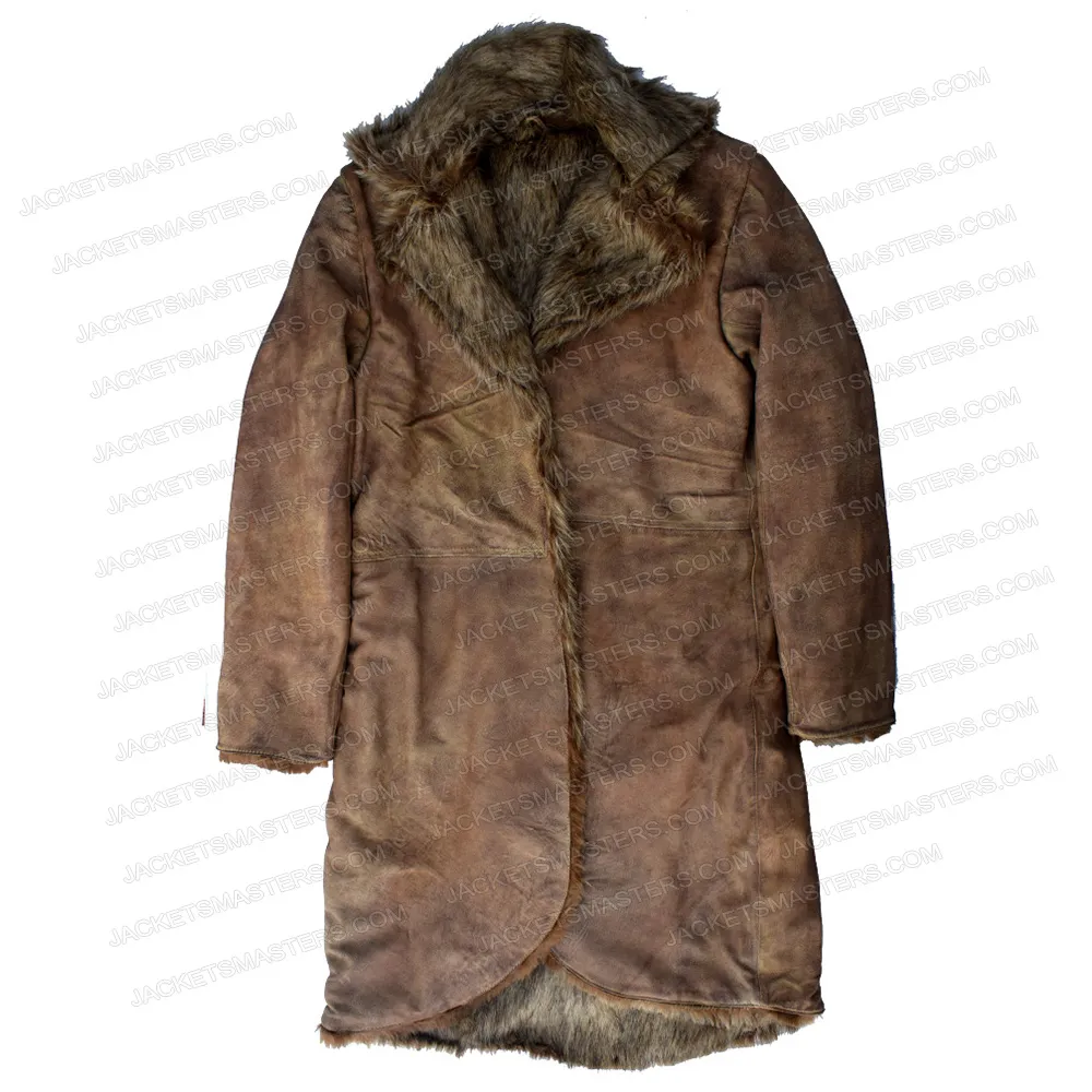 Luke Evans The Hobbit Shearling Leather Coat