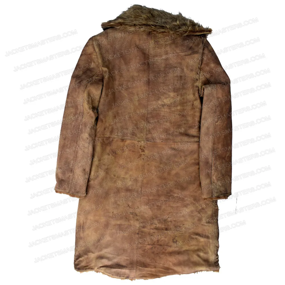 Luke Evans The Hobbit Shearling Leather Coat