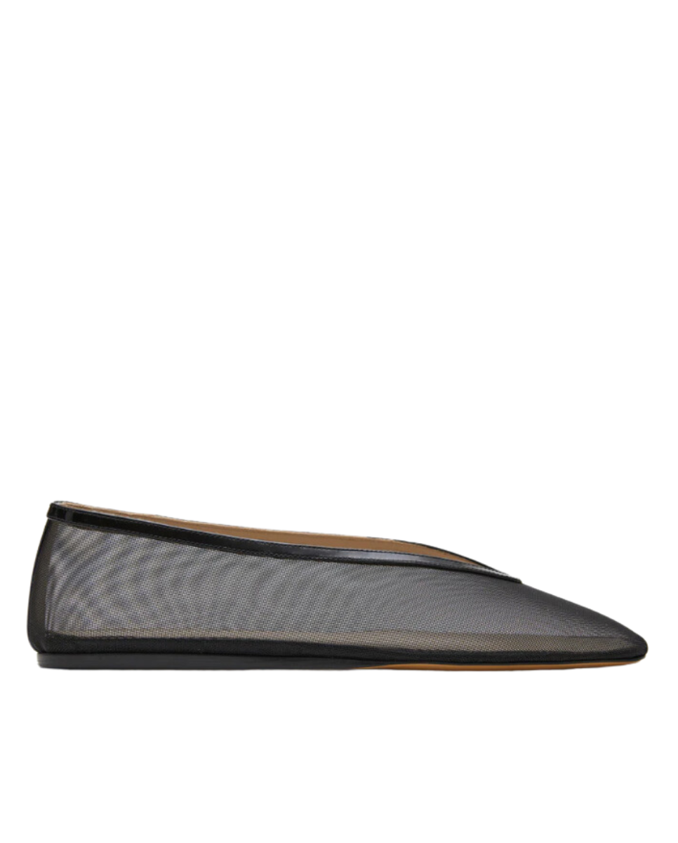 Luna Slipper Black Mesh