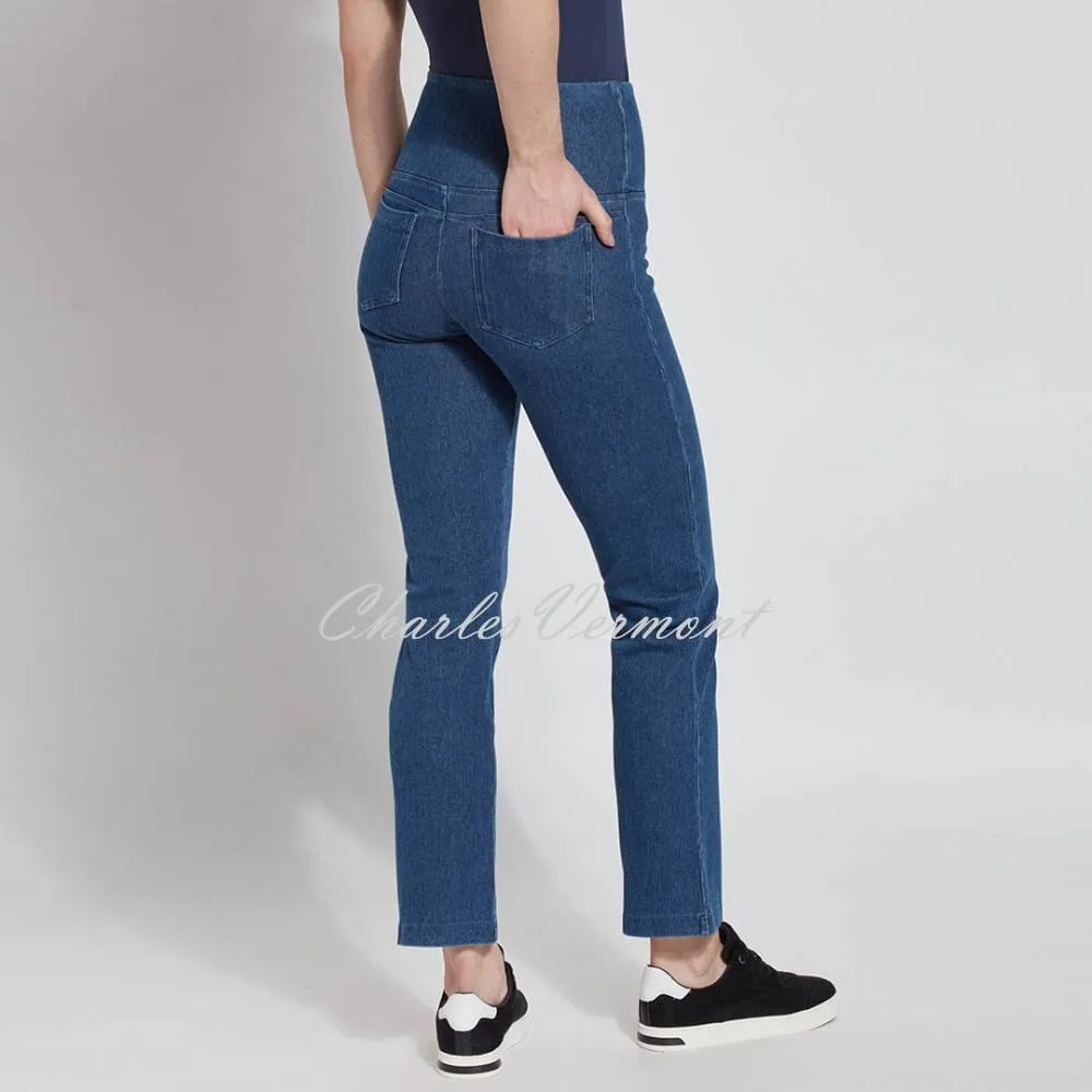 Lysse Straight Leg Denim Jean with Back Pockets – Style 6176 (Mid Wash)