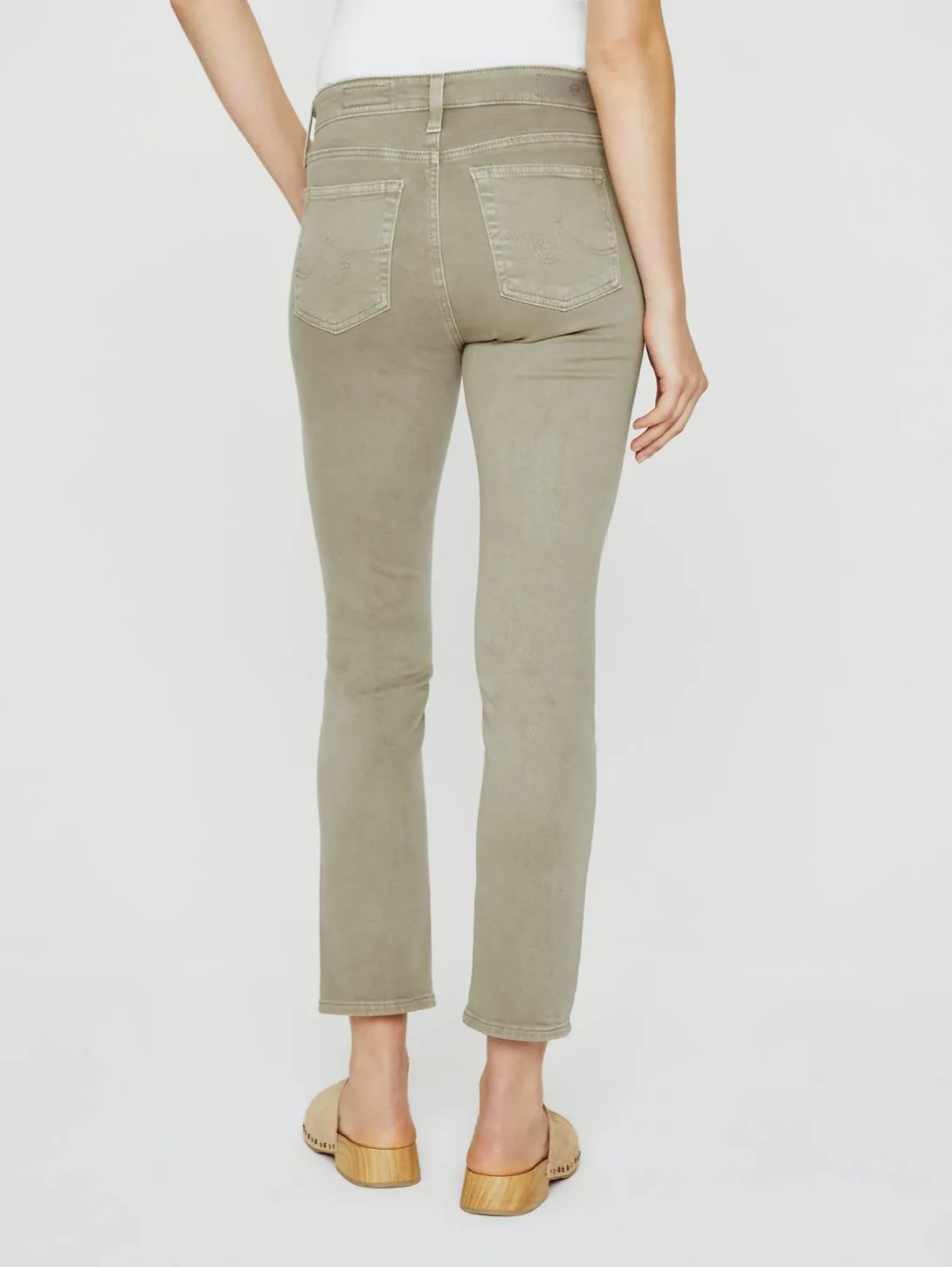 Mari High Rise Crop Straight Jean - Rosemary