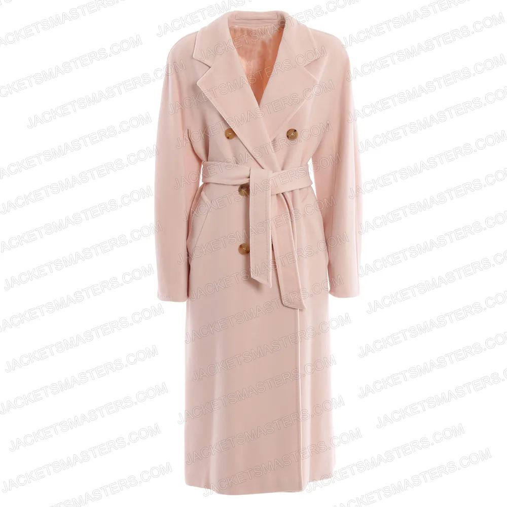 Marry Me Jennifer Lopez Pink Double Breasted Coat