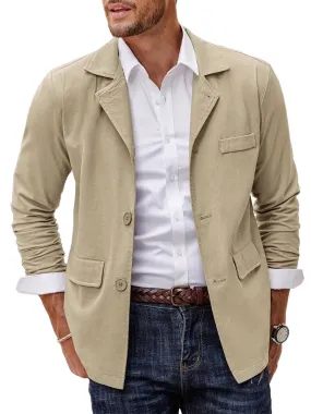 Men's Casual Solid Jacket