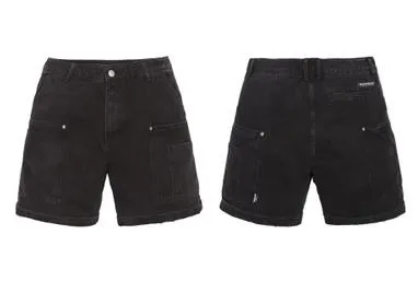 Men's Denim Casual Knee Length Solid Pattern Cargo Short Pants