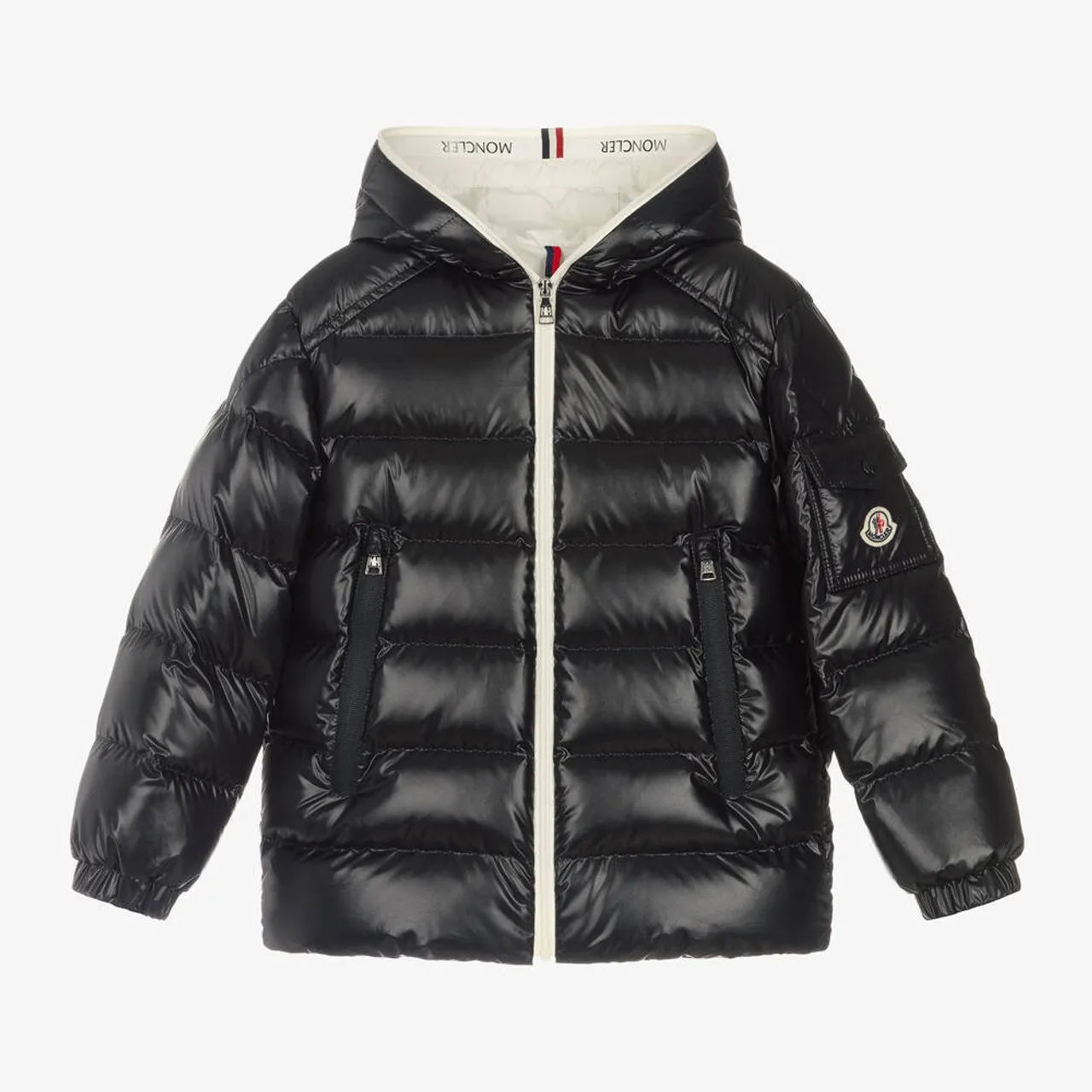 Moncler Ganzorig Short Parka Coat Black 24FW