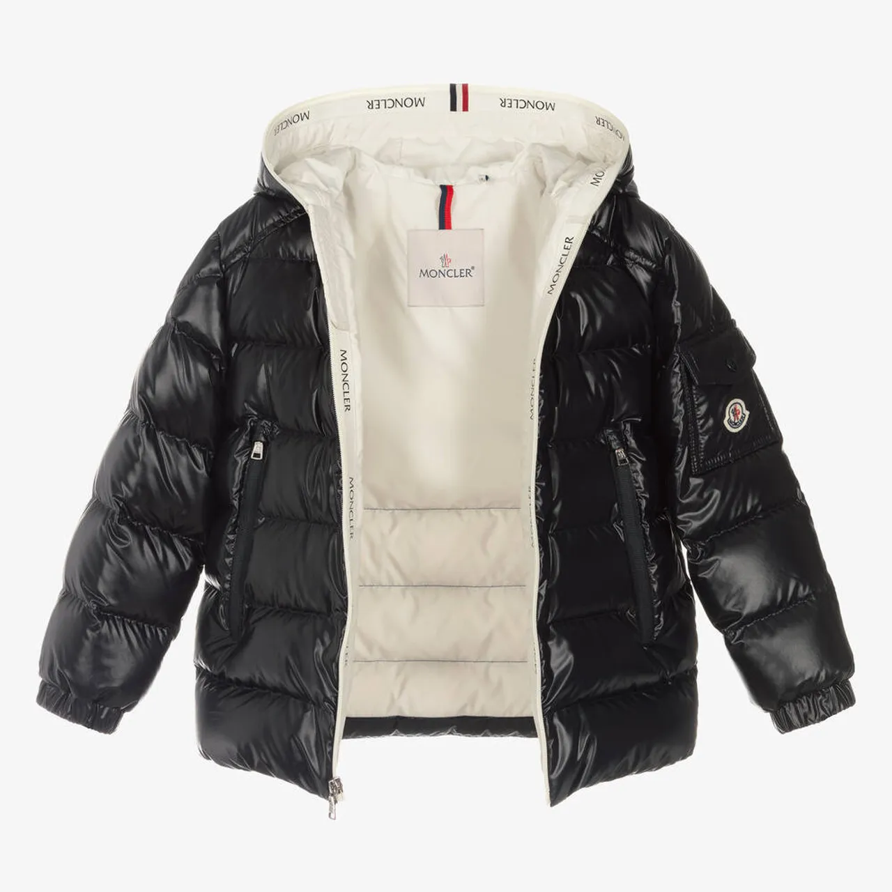 Moncler Ganzorig Short Parka Coat Black 24FW