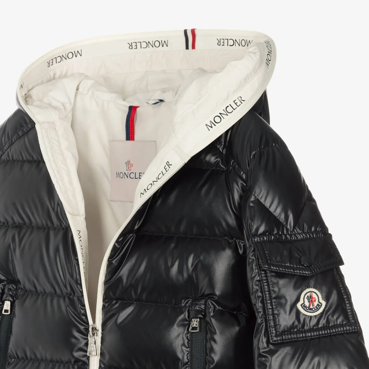 Moncler Ganzorig Short Parka Coat Black 24FW