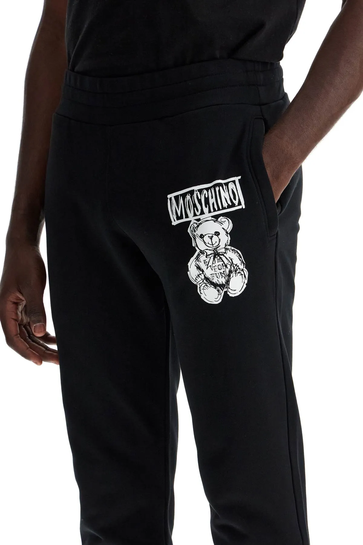 Moschino Jogger Pants With A Cute   Black