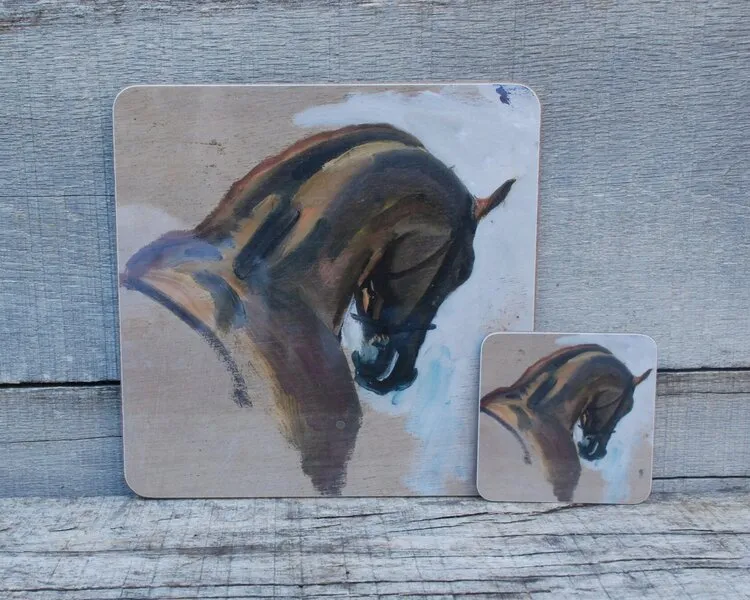 Munnings Study of a Racehorse Head Placemat