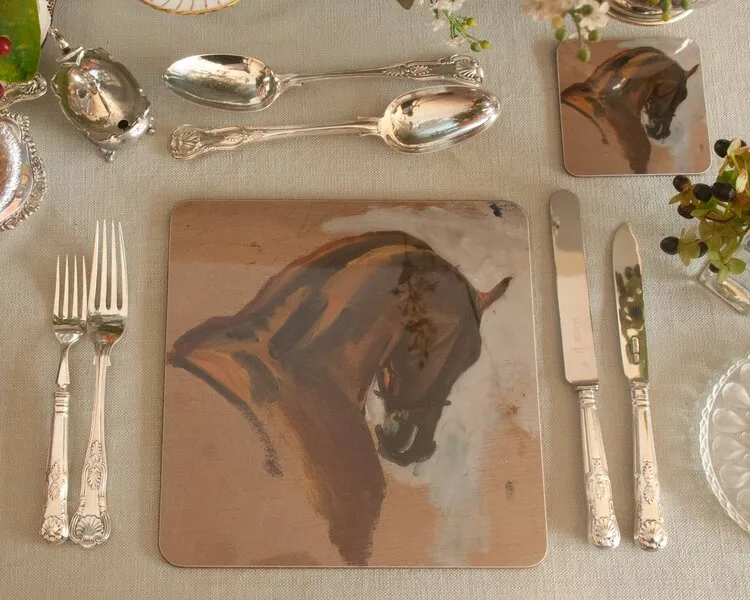 Munnings Study of a Racehorse Head Placemat