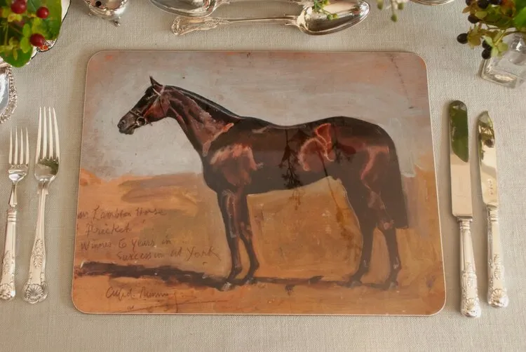 Munnings Study of Mr Lambton's Horse, Pricket Serving Mat