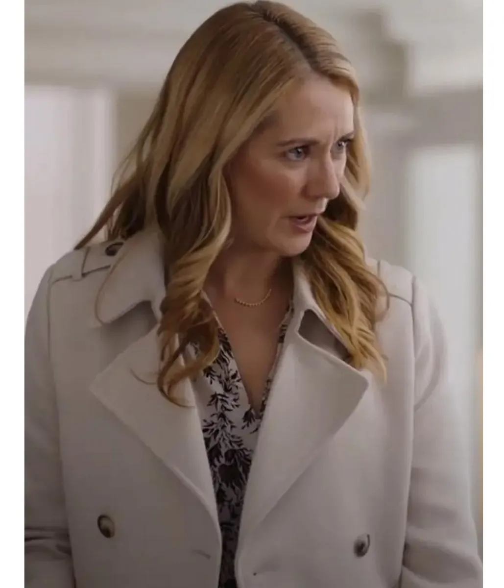 Natalie Lisinska Christmas in Washington Wool White Coat