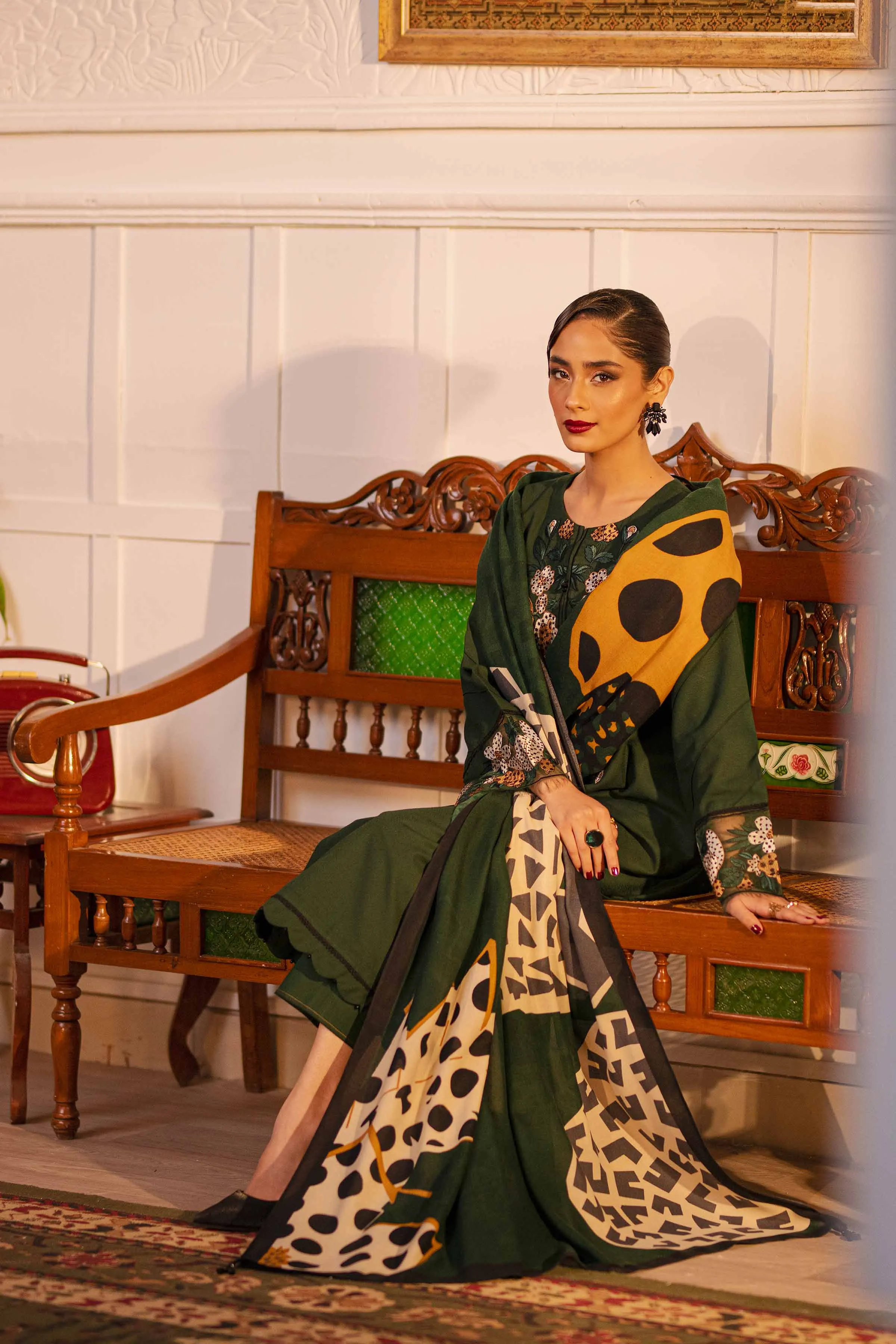 Nishat With You Unstitched Embroidered Jacquard 3Pc Suit - 42303450