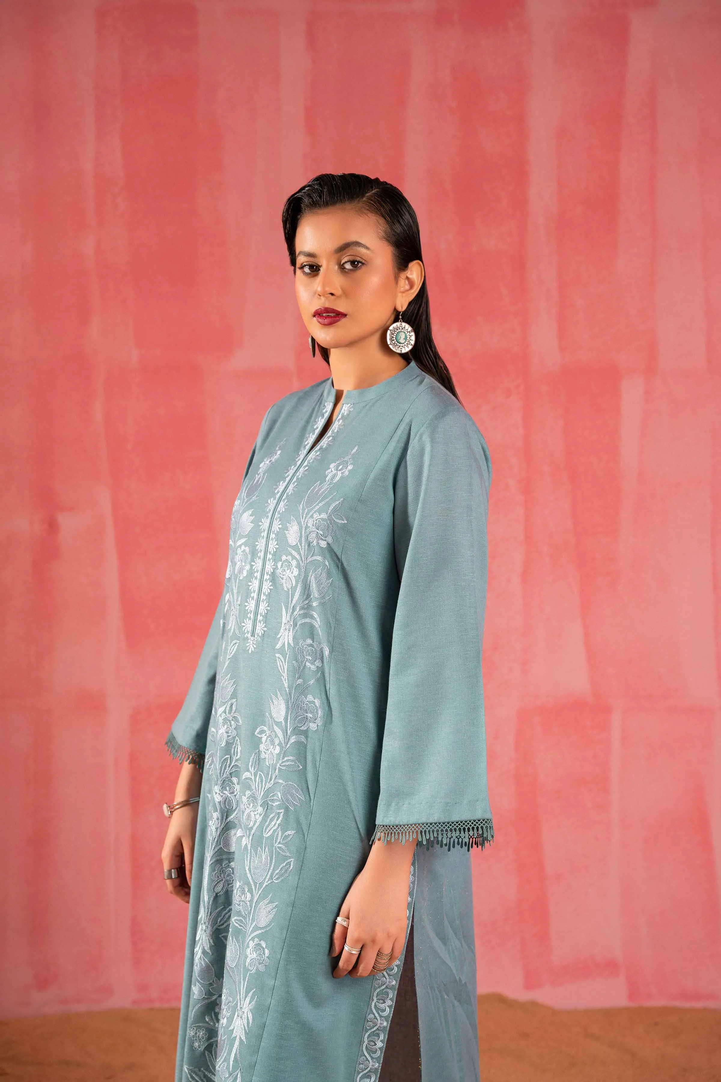 Nishat With You Unstitched Embroidered Karandi 2Pc Suit - 42303251