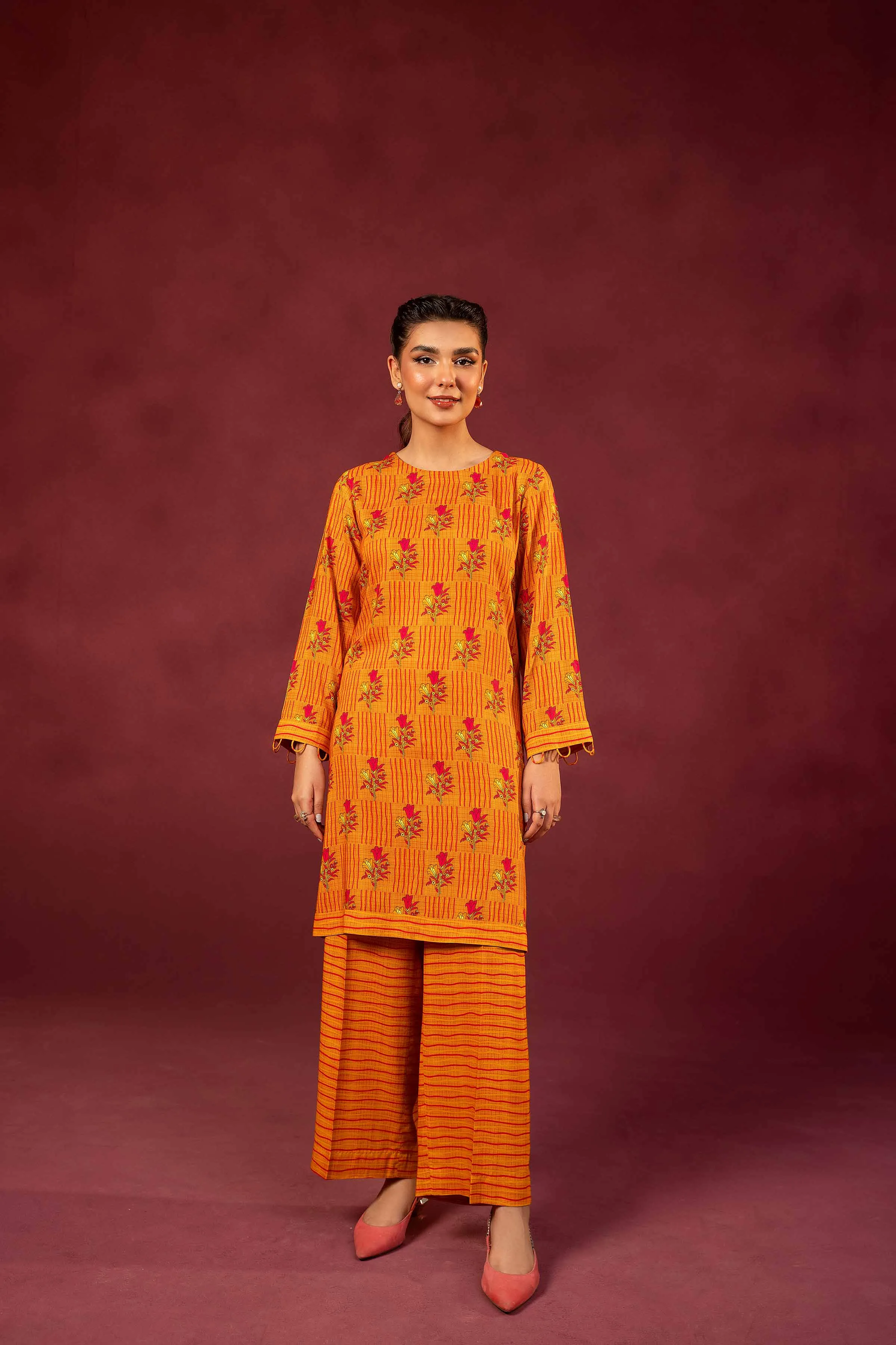 Nishat With You Unstitched Printed Linen 2Pc Suit - 42303361