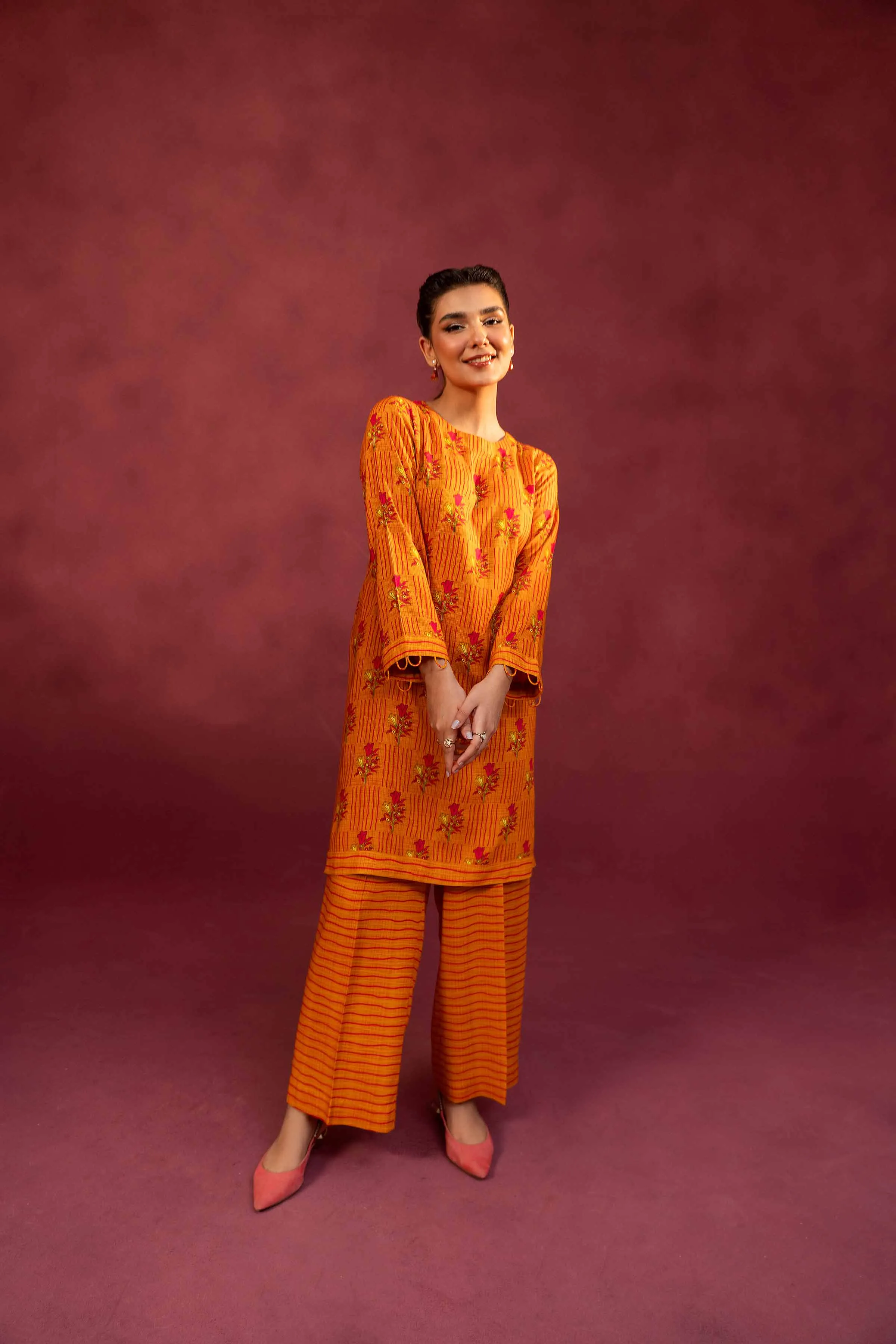 Nishat With You Unstitched Printed Linen 2Pc Suit - 42303361