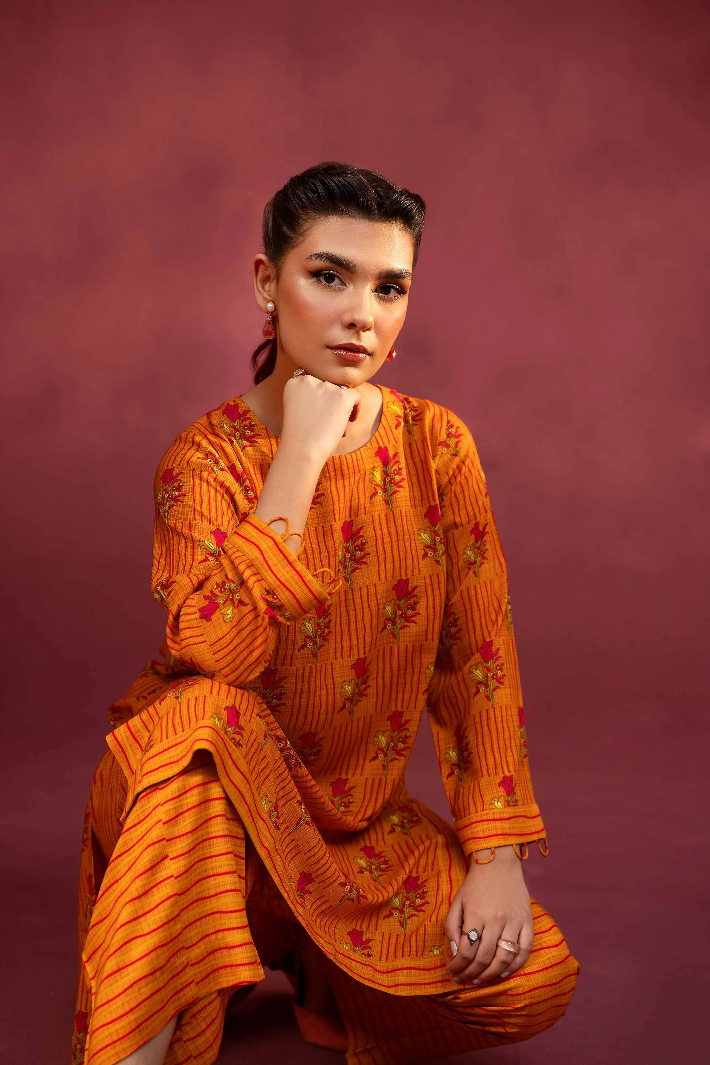 Nishat With You Unstitched Printed Linen 2Pc Suit - 42303361