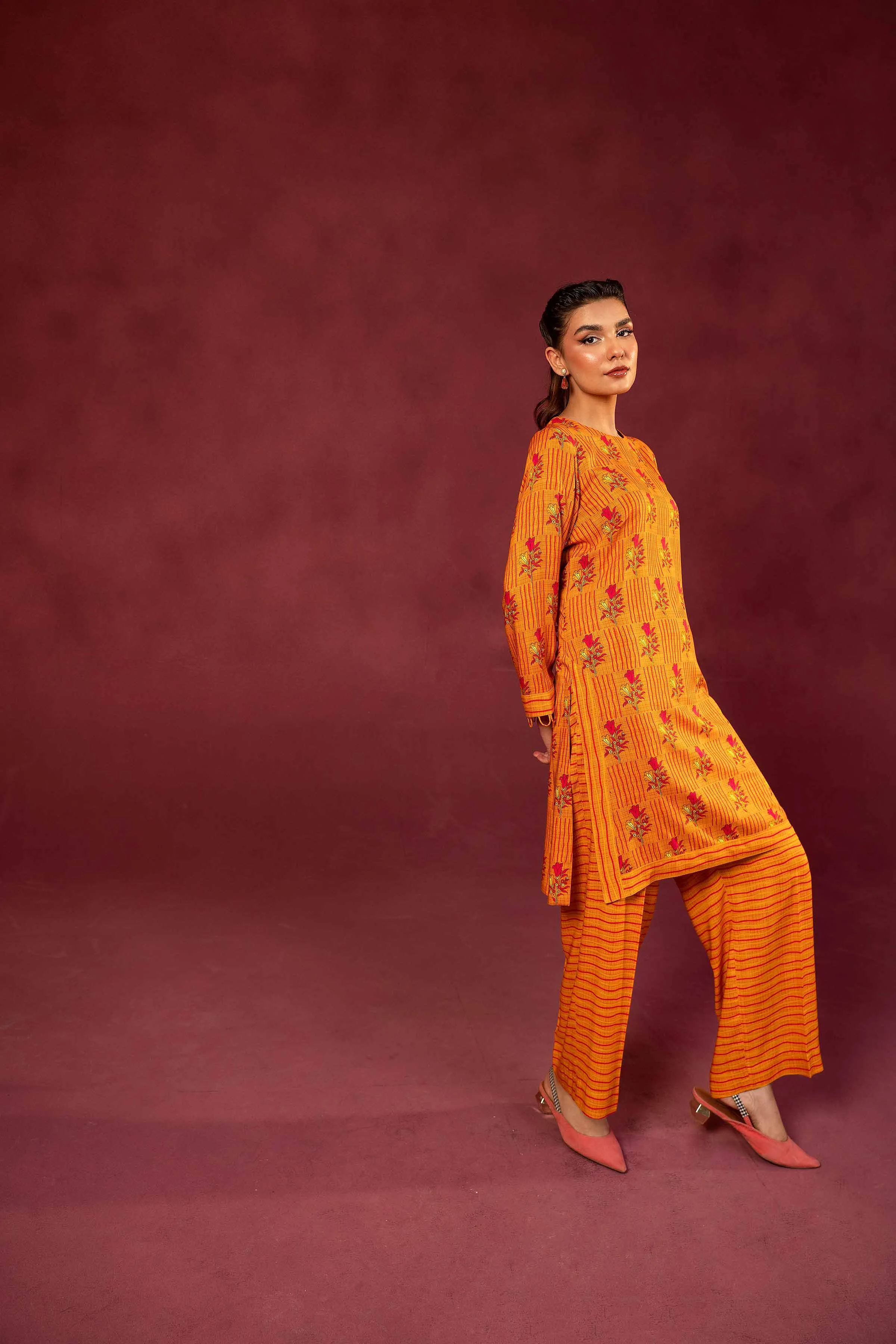 Nishat With You Unstitched Printed Linen 2Pc Suit - 42303361