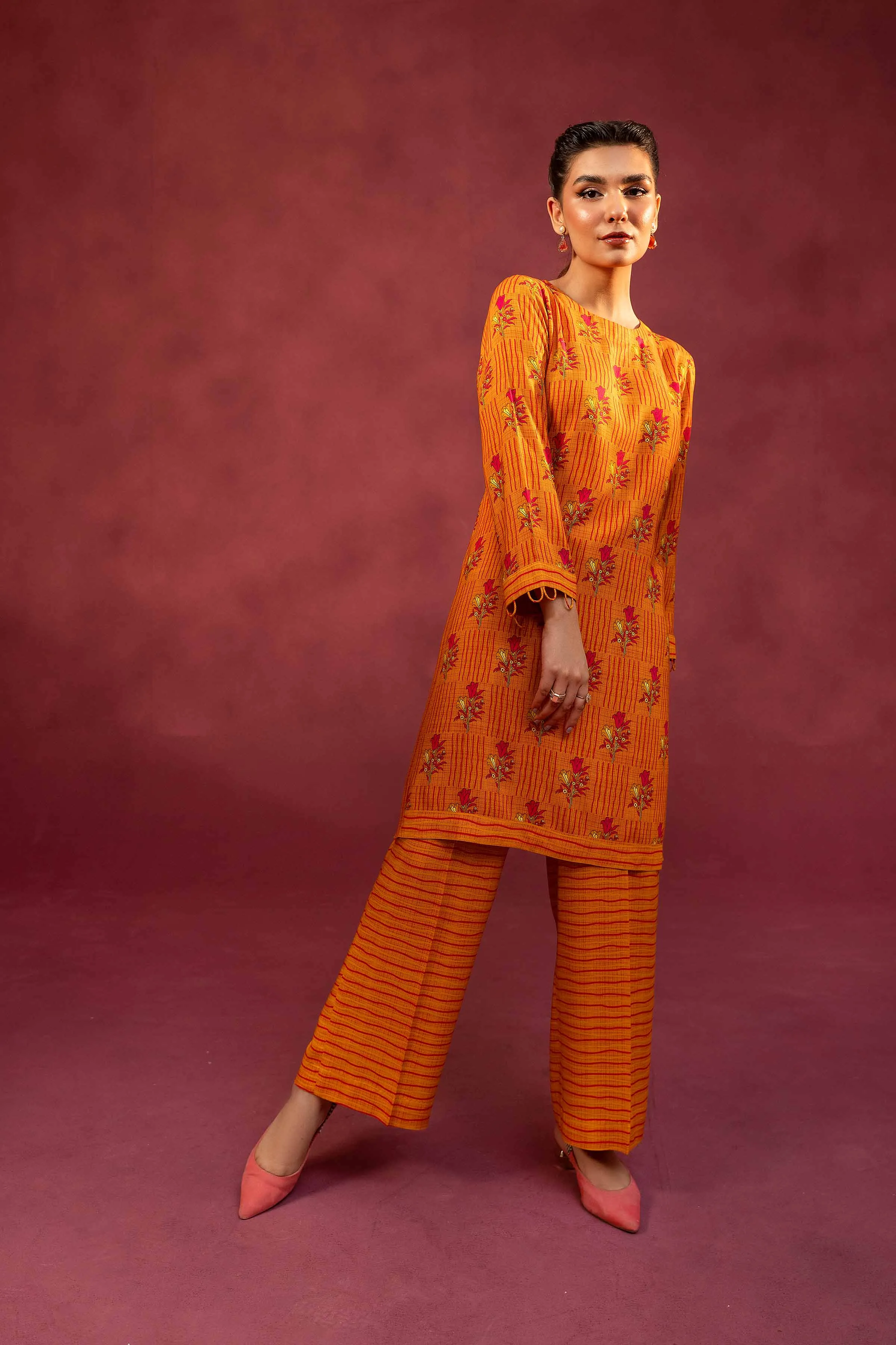 Nishat With You Unstitched Printed Linen 2Pc Suit - 42303361