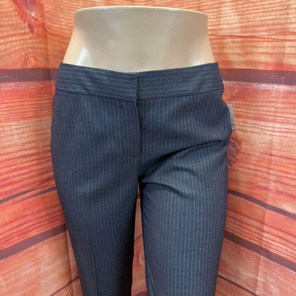 NWT TAHARI GRAY PIN STRIPED PANTS SIZE 6 TCC